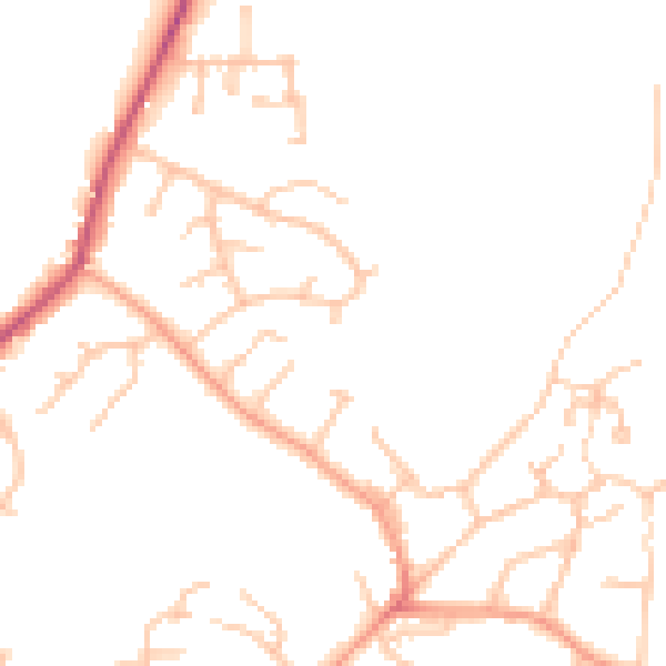 Daytime road noise heatmap for DE15 0AJ