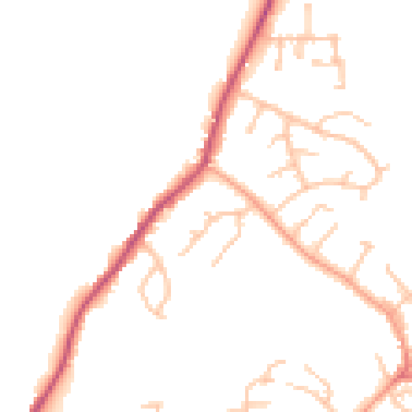 Daytime road noise heatmap for DE15 0AS