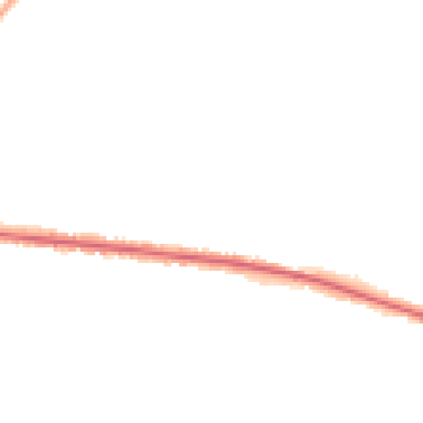Night-time road noise heatmap for DE15 0JB