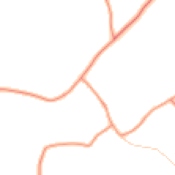 Daytime road noise heatmap for DE15 0RA