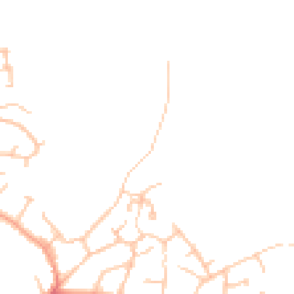 Daytime road noise heatmap for DE15 0RS