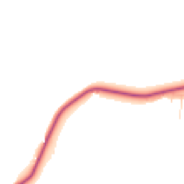 Daytime road noise heatmap for DE15 0TE