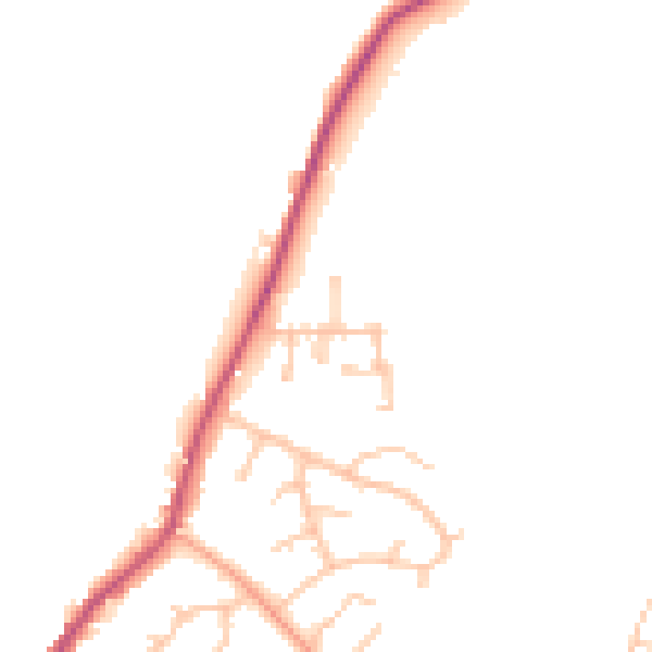 Daytime road noise heatmap for DE15 0TS