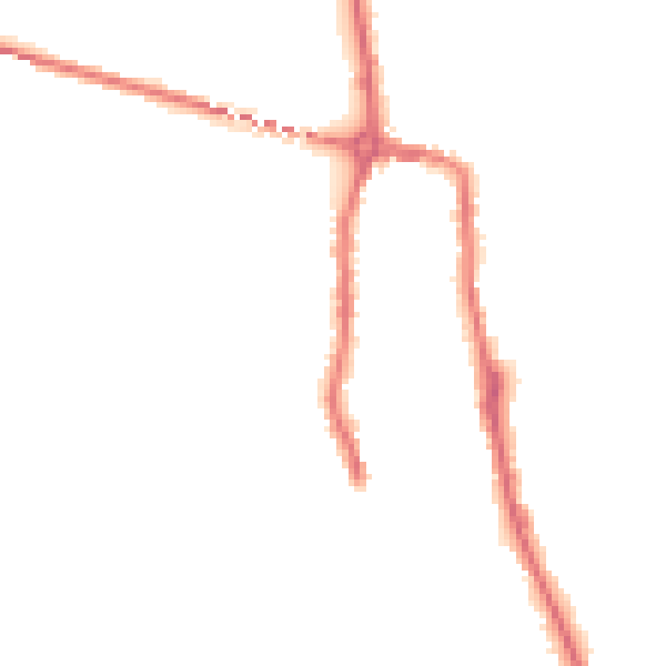 Night-time road noise heatmap for DE15 9AR