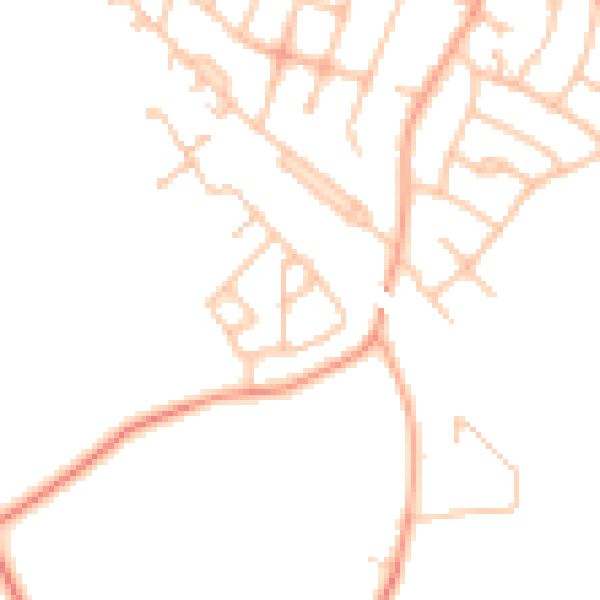 Daytime road noise heatmap for DE15 9NH