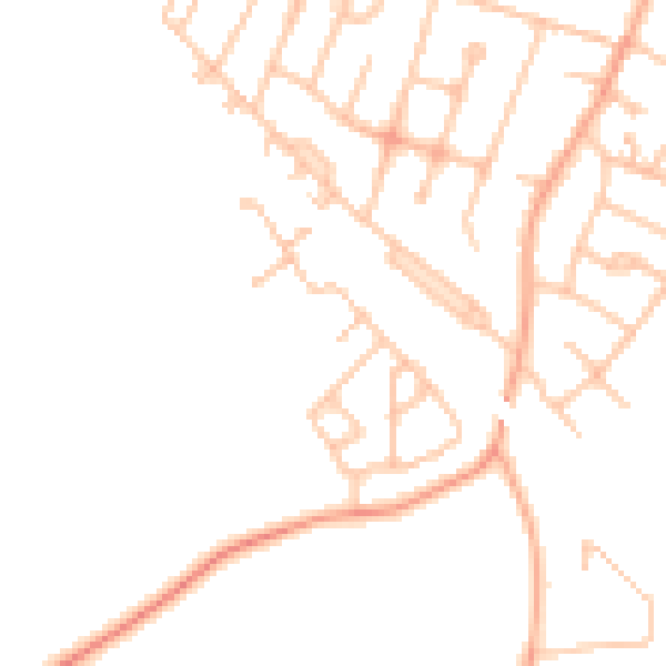 Daytime road noise heatmap for DE15 9NQ