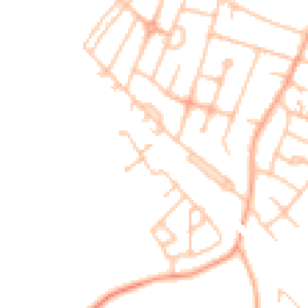 Daytime road noise heatmap for DE15 9PW