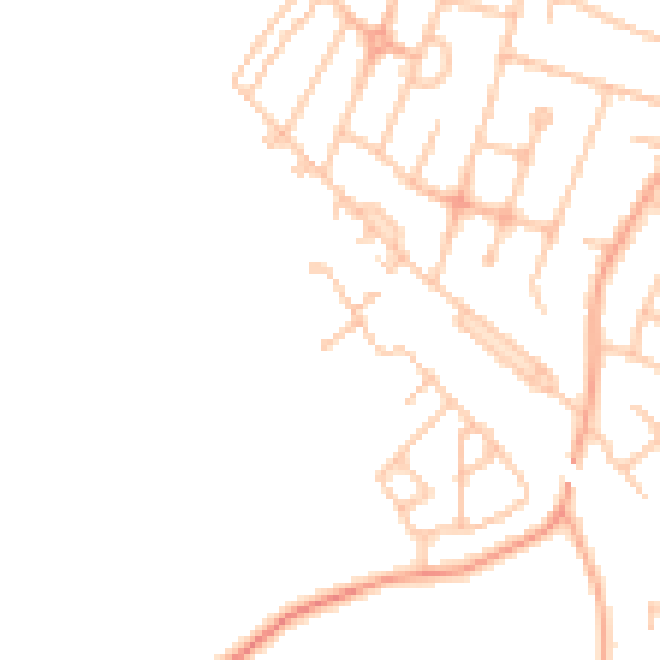 Daytime road noise heatmap for DE15 9QE