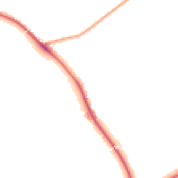 Night-time road noise heatmap for DE15 9QF