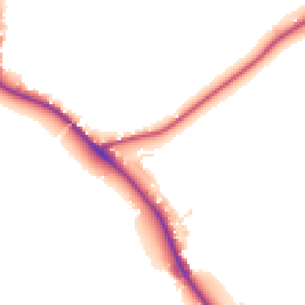 Daytime road noise heatmap for DE15 9QY