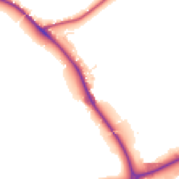 Daytime road noise heatmap for DE15 9TH