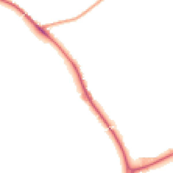 Night-time road noise heatmap for DE15 9TH