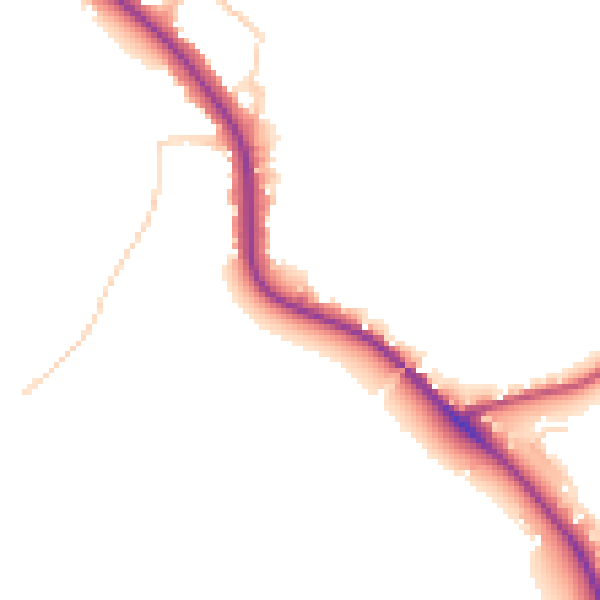 Daytime road noise heatmap for DE15 9TJ