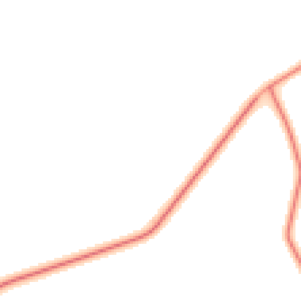 Daytime road noise heatmap for DE15 9WZ