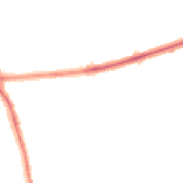Night-time road noise heatmap for DE24 0AA