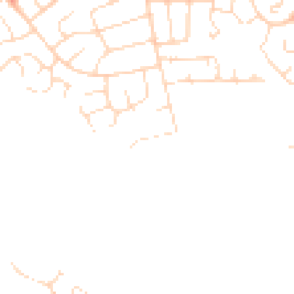 Daytime road noise heatmap for DE24 0BL