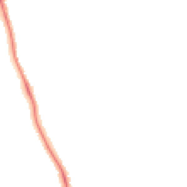 Night-time road noise heatmap for DE24 0BX