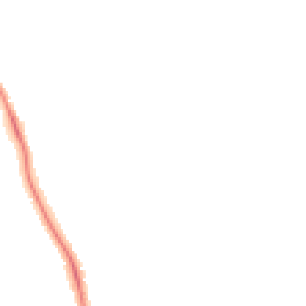Night-time road noise heatmap for DE24 0BY
