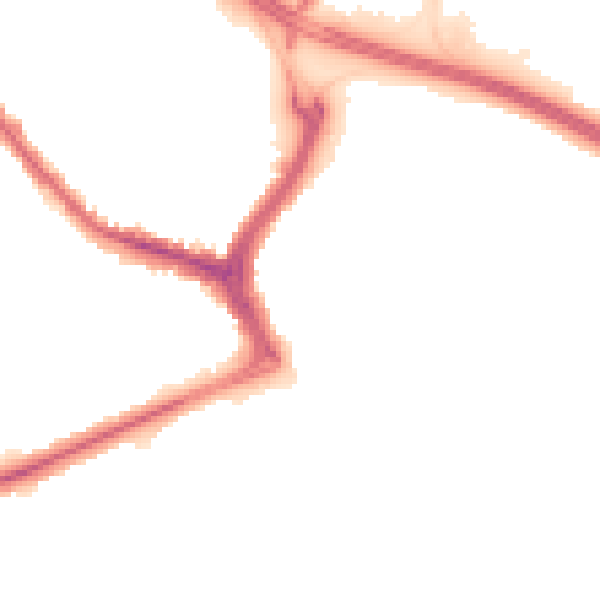 Night-time road noise heatmap for DE24 0DY
