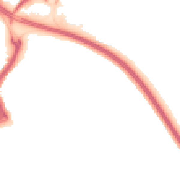Night-time road noise heatmap for DE24 0YE