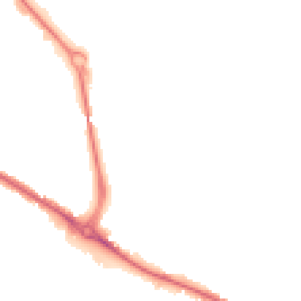 Night-time road noise heatmap for DE24 1AA