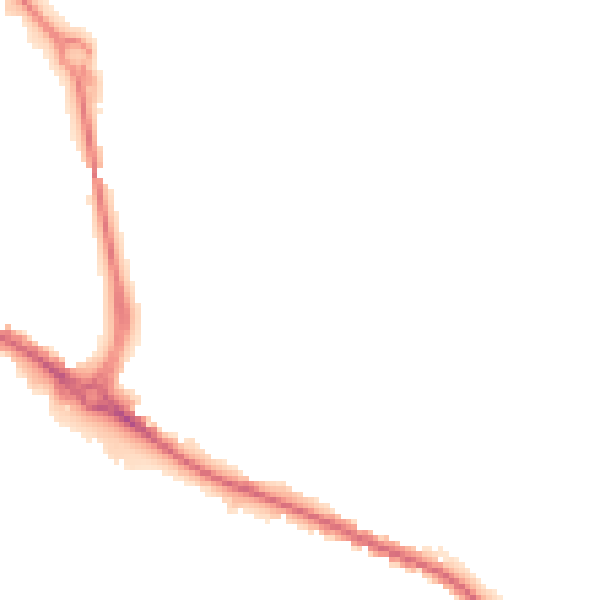 Night-time road noise heatmap for DE24 1AG