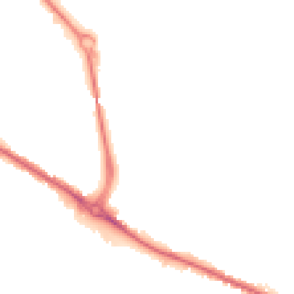 Night-time road noise heatmap for DE24 1AJ