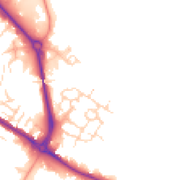Daytime road noise heatmap for DE24 1AR