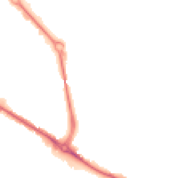 Night-time road noise heatmap for DE24 1AT