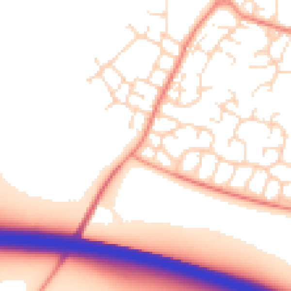 Daytime road noise heatmap for DE24 3AT