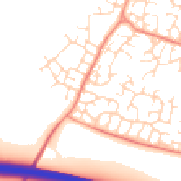 Daytime road noise heatmap for DE24 3AX