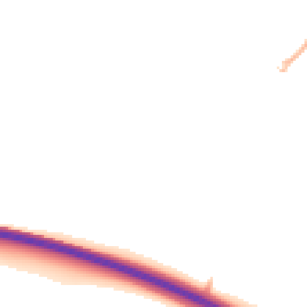 Night-time road noise heatmap for DE24 3BA