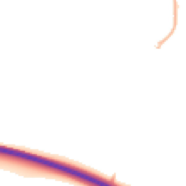 Night-time road noise heatmap for DE24 3BJ