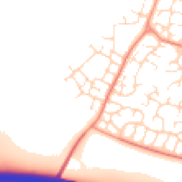 Daytime road noise heatmap for DE24 3BT