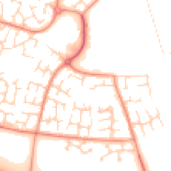 Daytime road noise heatmap for DE24 3DF