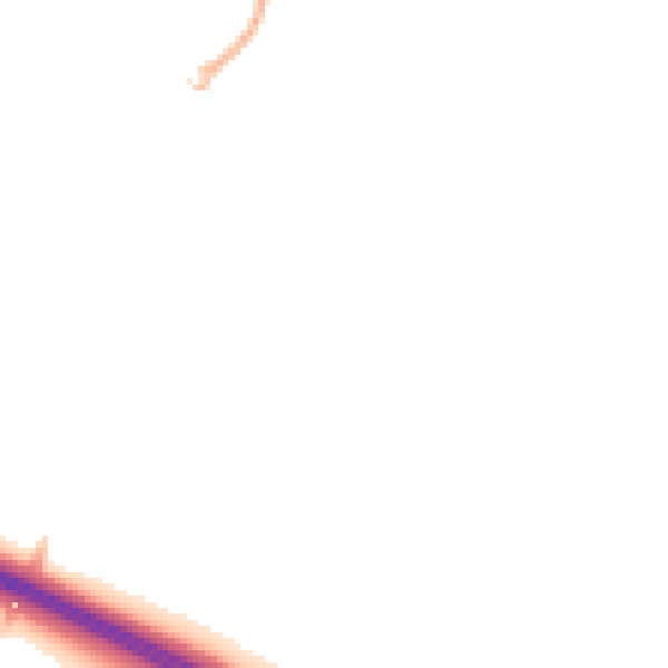 Night-time road noise heatmap for DE24 3ED