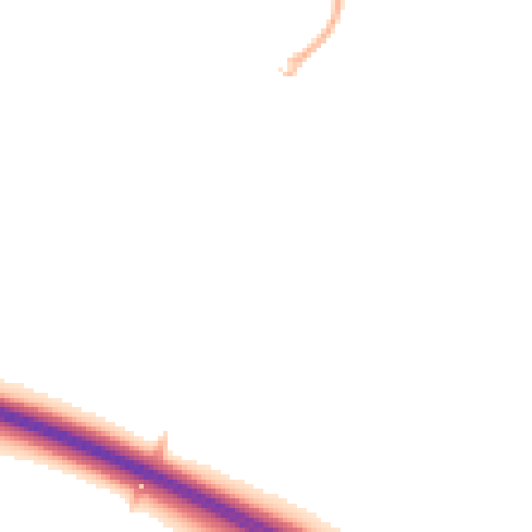 Night-time road noise heatmap for DE24 3EN