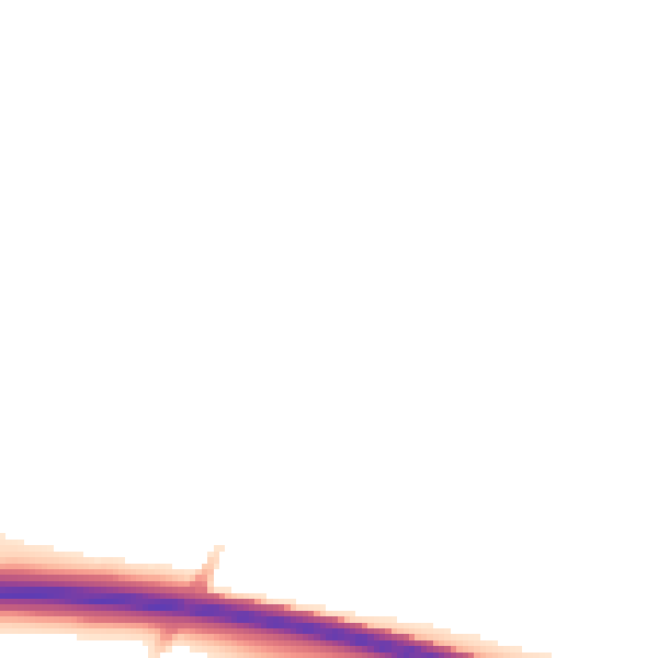 Night-time road noise heatmap for DE24 3EX