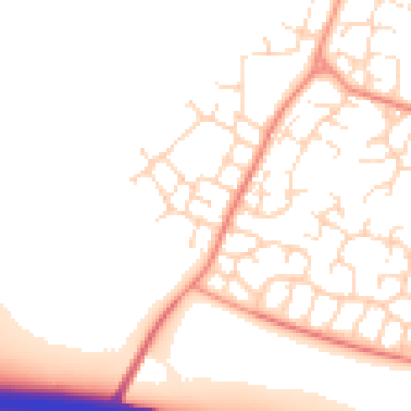 Daytime road noise heatmap for DE24 3EZ