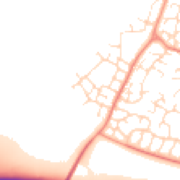 Daytime road noise heatmap for DE24 3FF