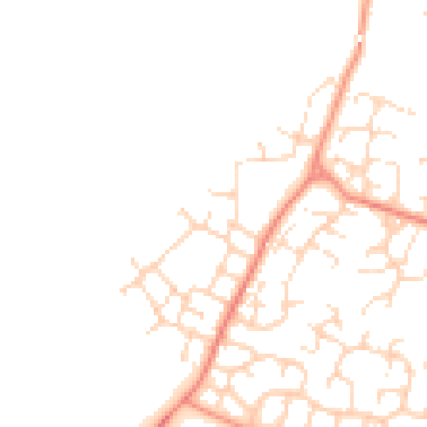 Daytime road noise heatmap for DE24 3FH
