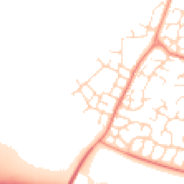 Daytime road noise heatmap for DE24 3FL