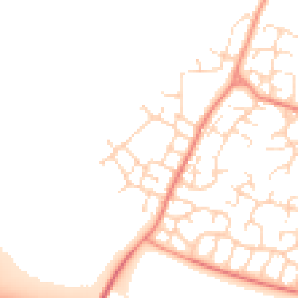 Daytime road noise heatmap for DE24 3FU