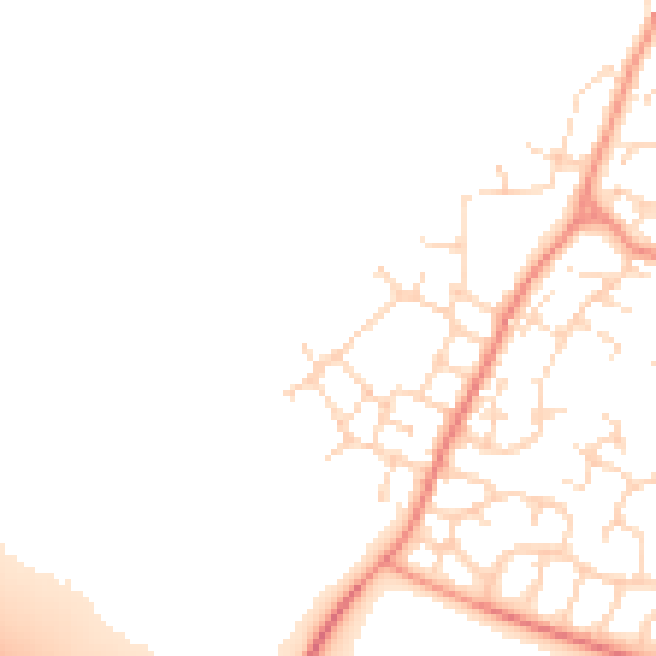 Daytime road noise heatmap for DE24 3FW