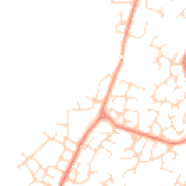 Daytime road noise heatmap for DE24 3GF