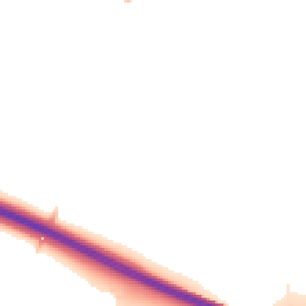Night-time road noise heatmap for DE24 3GS