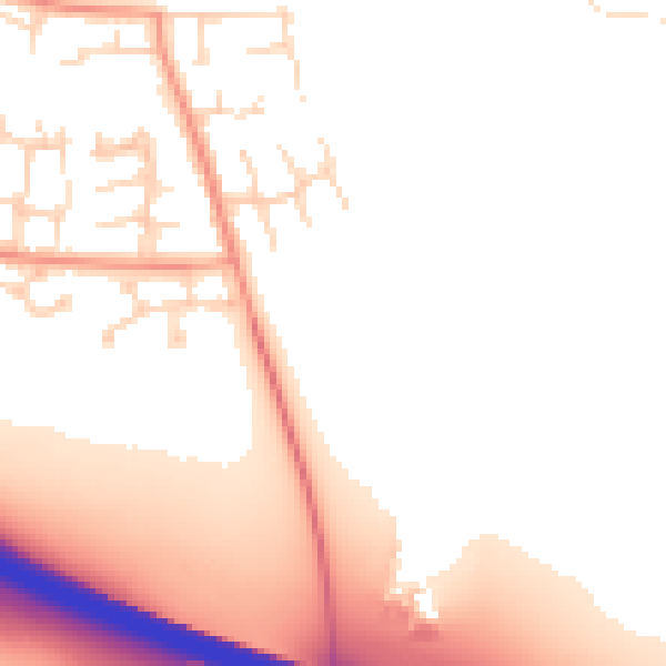 Daytime road noise heatmap for DE24 3GU