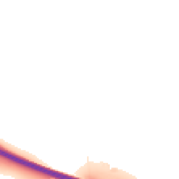 Night-time road noise heatmap for DE24 3GU
