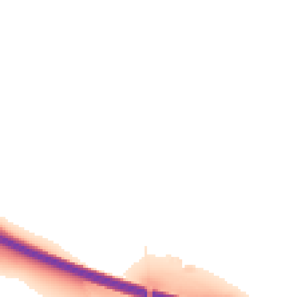 Night-time road noise heatmap for DE24 3GZ