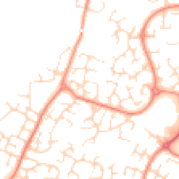 Daytime road noise heatmap for DE24 3HD